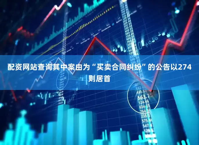 配资网站查询其中案由为“买卖合同纠纷”的公告以274则居首