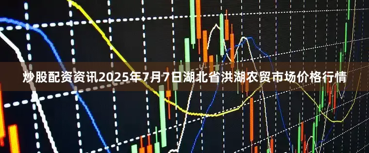 炒股配资资讯2025年7月7日湖北省洪湖农贸市场价格行情