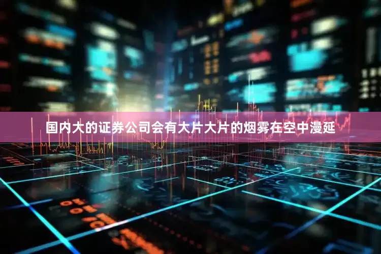 国内大的证券公司会有大片大片的烟雾在空中漫延